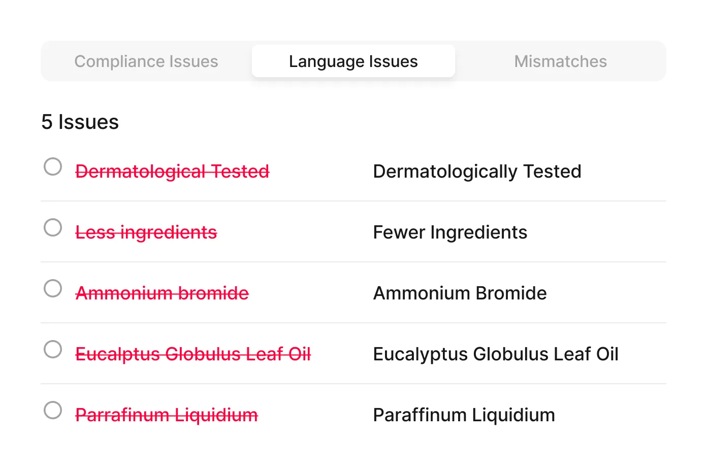 icon related to Comprehensive Ingredient Analysis